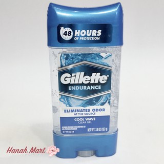 Hàng Mỹ chất _ Lăn khử mùi Gillette Endurance dành cho nam dạng Gel 107g mẫu mới - USA