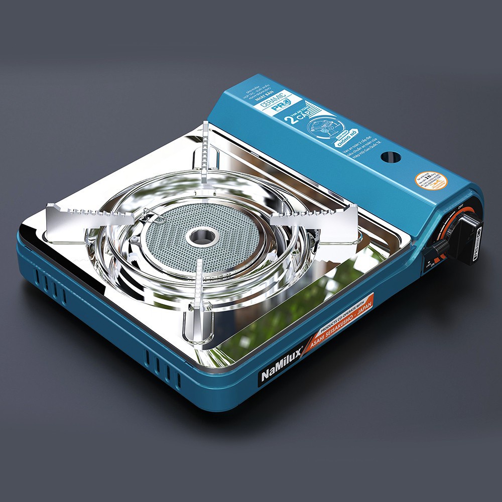 BẾP GAS MINI NAMILUX HỒNG NGOẠI CÓ VAN INLINE - GIÓ QUẠT CŨNG KHÔNG TẮT BẾP