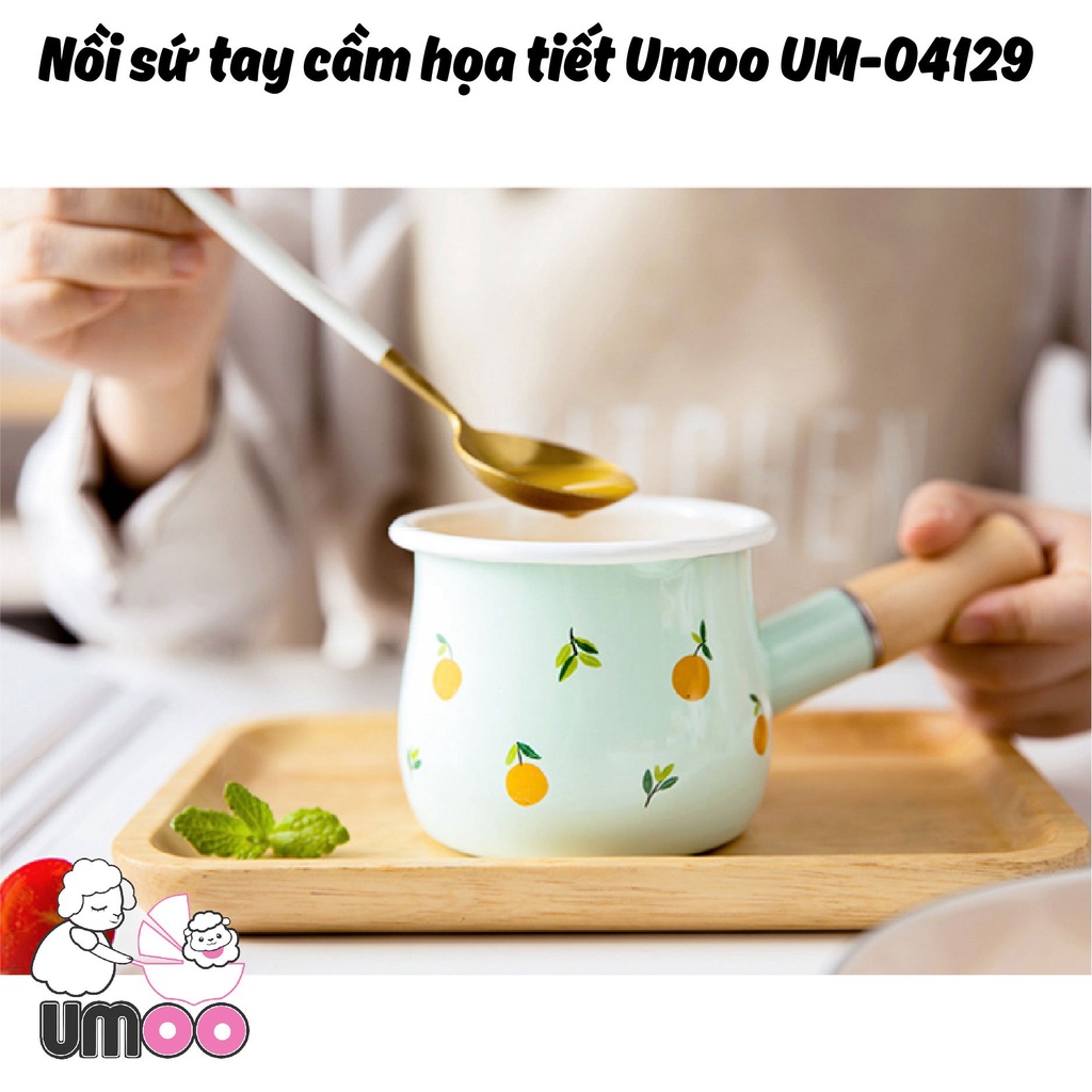Nối sứ tay cầm hoa họa tiết Umoo UM-04129