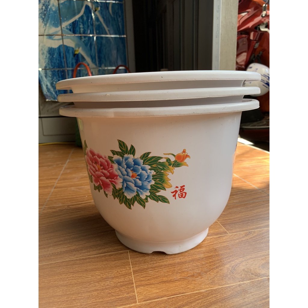 COMBO 15 CHẬU NHỰA HOA MẪU ĐƠN #H330 SIÊU ĐẸP (DỊCH TRUYỀN CHO CÂY, KEO LIỀN SẸO, BẠT PHỦ ĐẤT CHỐNG CỎ MỌC...)