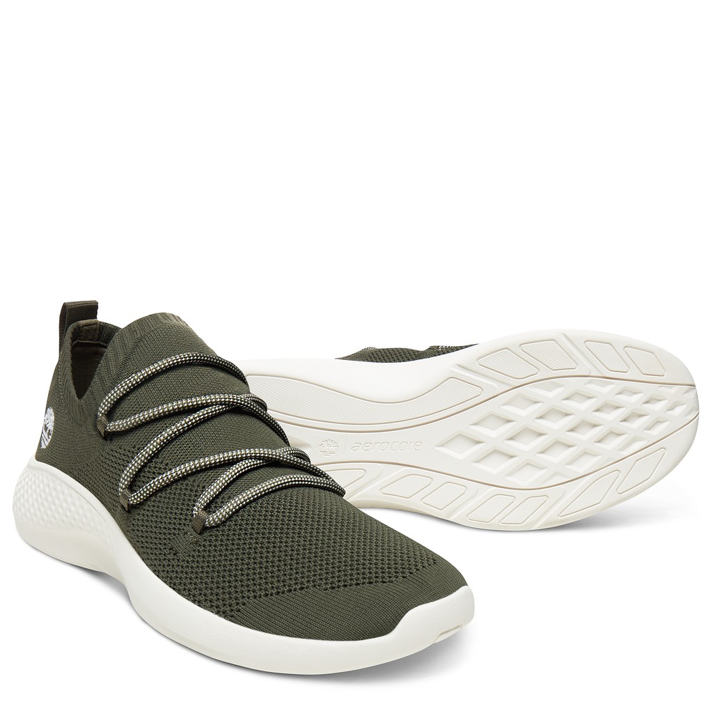 Giày Thể Thao Nam Timberland FlyRoam Go Knit Màu Xanh Rêu Đậm TB0A1Z7E9H