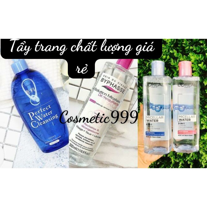 Nước tẩy trang Loreal Micellar chính hãng dành cho da dầu mụn da khô da nhạy cảm Cosmetic999