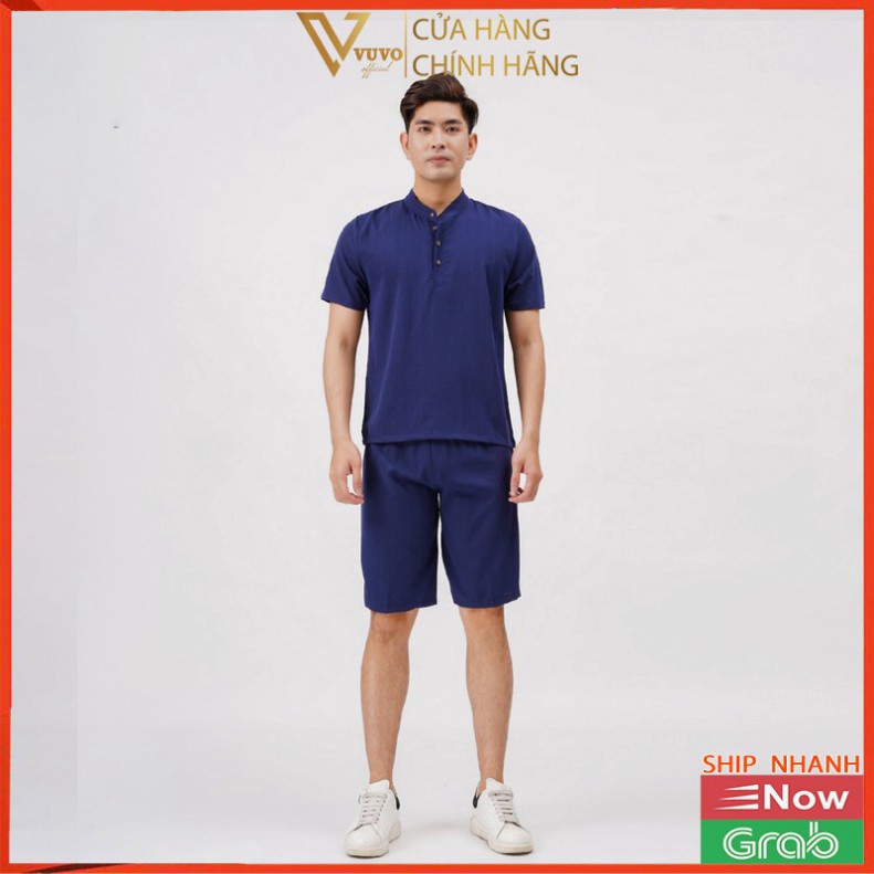 Bộ Đũi Nam Chất Lượng Cao CENTE Gồm Áo Tay Ngắn Và Quần Short Đồng Màu | BigBuy360 - bigbuy360.vn