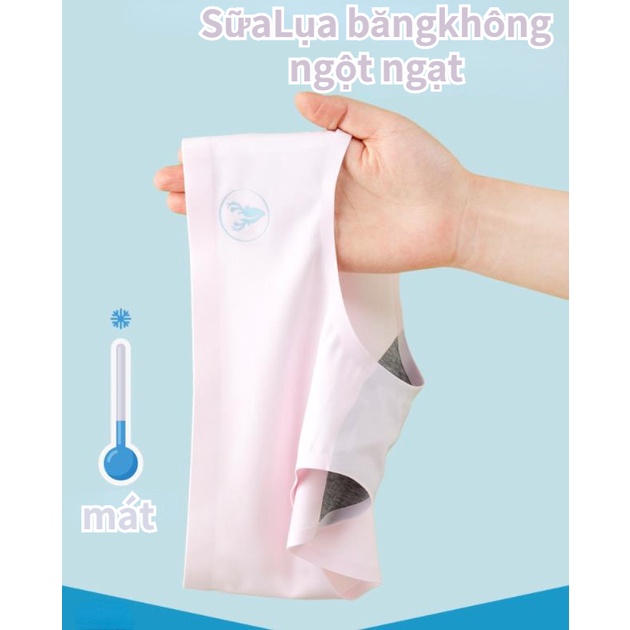 Đồ lót lụa băng cho bé gái thời kỳ phát triển liền mạch, bé gái, trung học, quần đùi tam giác lớn cho trẻ em, học sinh và trẻ em mùa hè mỏng