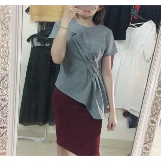 Áo sơ mi vạt xéo