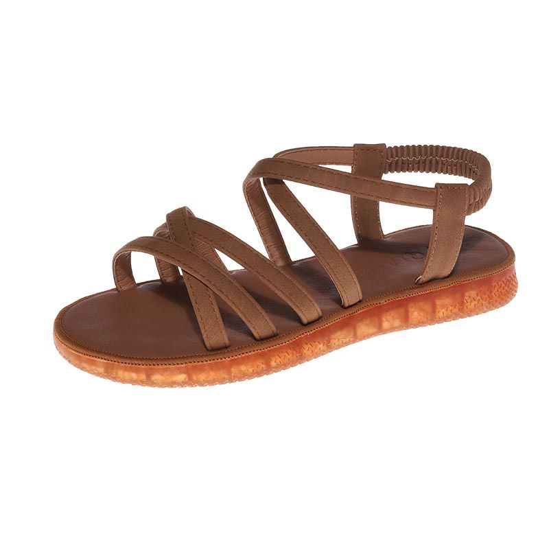 Xăng đan Đế Dày Mềm Mại Phong Cách Roman Cho Nữ Sinh