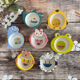 Bát ăn dặm sợi tre nhiều hình dễ thương cho bé