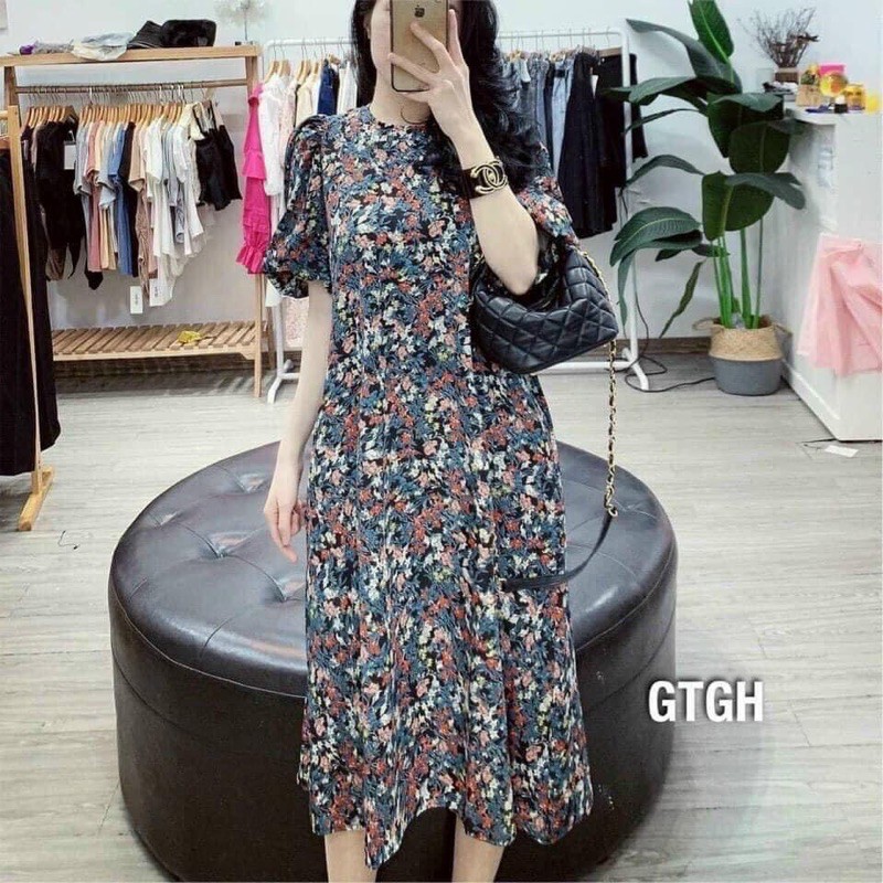 [Mã FATHANG5 giảm 10K đơn 50K] Váy hoa nhí suông tay phồng | BigBuy360 - bigbuy360.vn