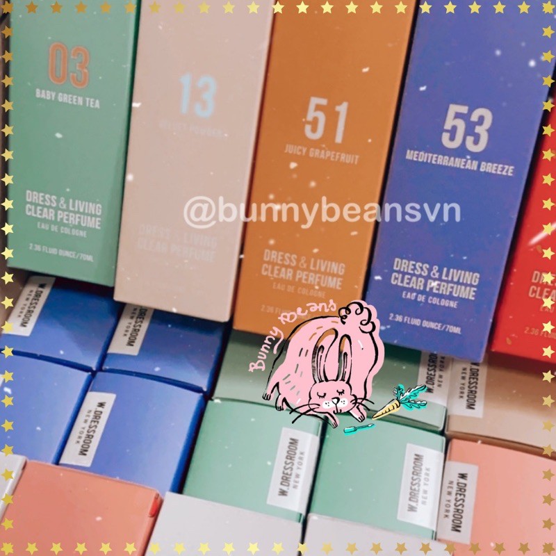 Nước hoa xịt vải xịt quần áo WDRESSROOM Hàn Quốc [cập nhật mùi mới] 🍒 BunnyBeans | Thế Giới Skin Care