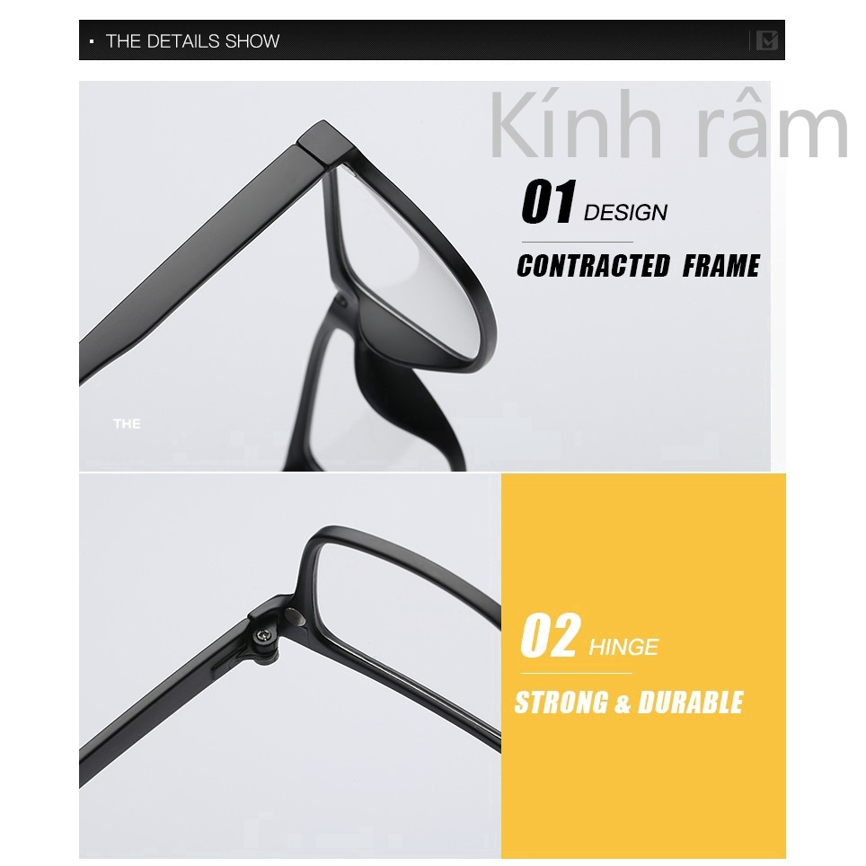 Kính Mát Tròng Vuông Độc Đáo Dành Cho Nam Và Nữ