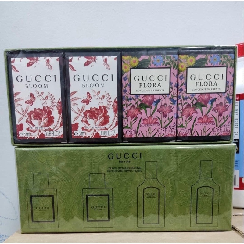 Bộ nước hoa Gucci Bloom+Flora 4 chai mini