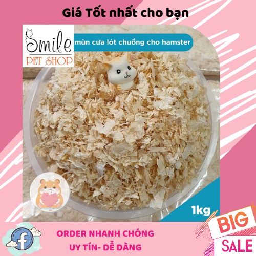 [GIÁ SỈ] Phụ Kiện Hamster - Mùn cưa cho Hamster 1kg - Smile Pet Shop