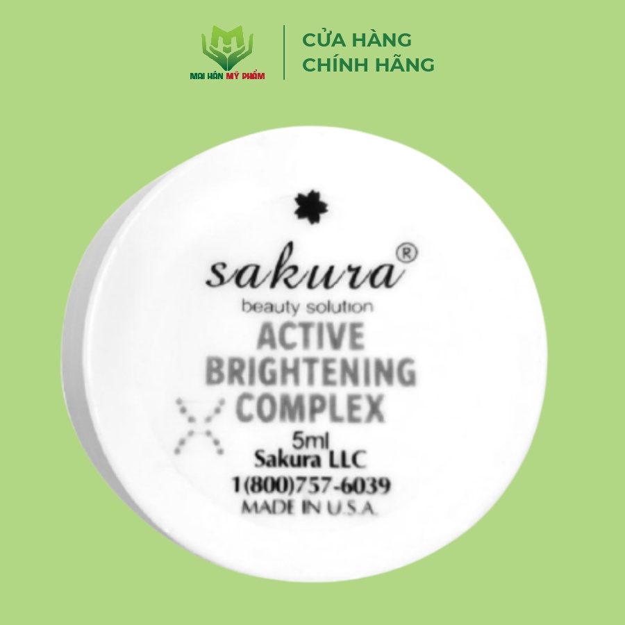 Enzyme giảm nám mờ thâm dưỡng trắng da Sakura Active Brightening Complex 5ml - Mỹ Phẩm Mai Hân