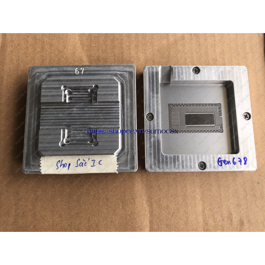 Khuôn làm chân CPU dán thế hệ 6 7 8 SR2EY - chì bi 0.45mm - dùng cho thợ sửa chữa