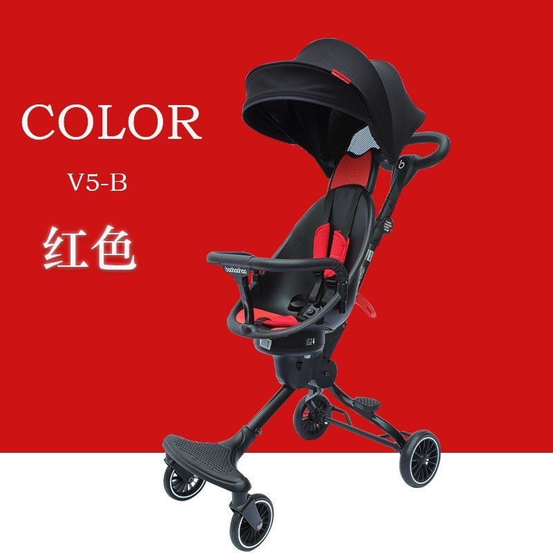 Xe đẩy gấp gọn V5B cho bé 2 chiều mẫu mới gọn nhẹ thông minh ngồi du lịch đi chơi dành cho em bé Baobaohao