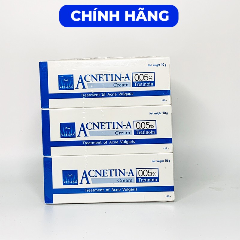 Acnetin A [CHÍNH HÃNG] Kem ngừa mụn chống lão hóa da Acnetin A 0.05% 10g