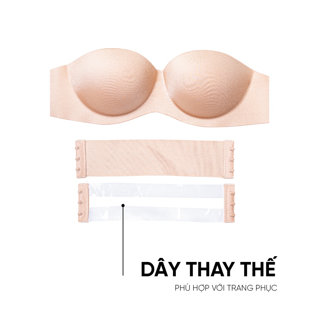 Áo Ngực BECHIPI Không Dây Cúp Ngang Quây Ngang Bralette AL1005