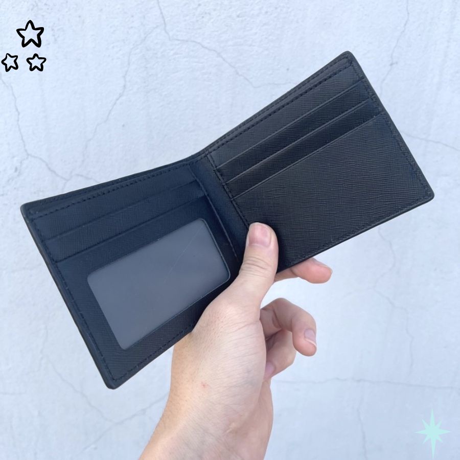 Ví Nam Mini Da Bò Cao Cấp - Bóp Nam Cosmos Tặng Kèm Hộp Dùng Làm Quà Tặng Saffiano - Lambos_store