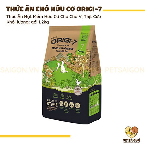 [CHÍNH HÃNG] THỨC ĂN HẠT MỀM HỮU CƠ ORIGI-7 CHO CHÓ - GÓI 2KG