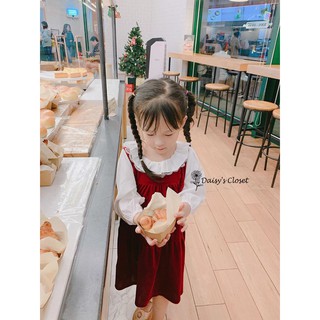 Christ Dress - Váy Nhung đỏ - Váy thiết kế bé gái