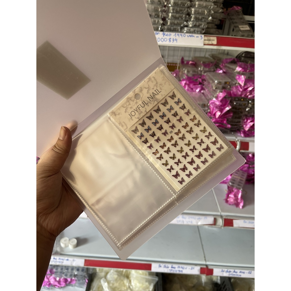 [ Có Sẵn ] Sổ Đựng Mẫu Sticker , Sổ Đựng Mẫu Nail