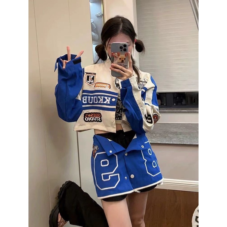 Áo In Chữ Phong Cách Retro Mỹ