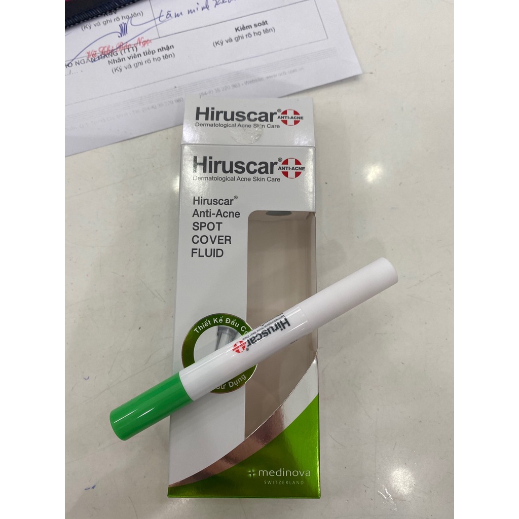 KEM CHE KHUYẾT ĐIỂM NGĂN NGỪA MỤN HIỆU QUẢ HIRUSCAR ANTI ACNE SPOT FLUID 1ML CHÍNH HÃNG - 9267