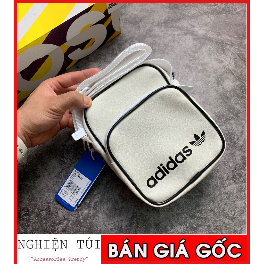 [NGHIỆN TÚI GIÁ GỐC + VIDEO THẬT] Túi đeo chéo adidas Mini Vintage Bag - DV2491 ( Trắng ) - HÀNG CÓ SẴN / GIÁ RẺ NHẤT