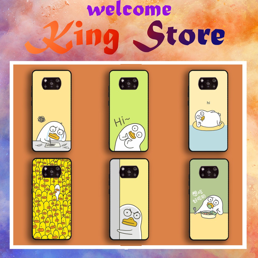 Ốp lưng Xiaomi POCO X3 in hình Thú mỏ vịt siêu đẹp, độc, lạ_KINGSTORE.HN_Ốp Poco X3
