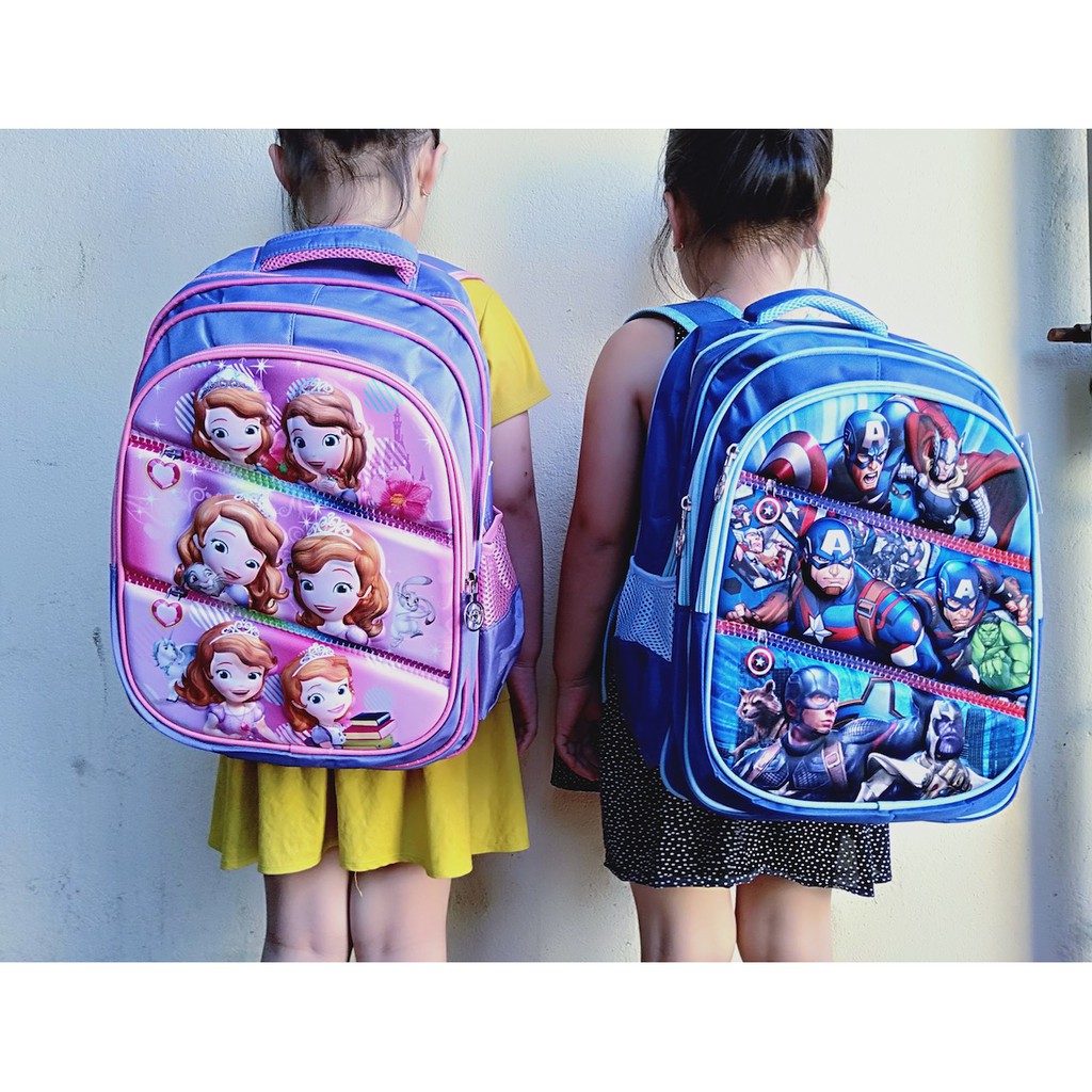 Balo học sinh tiểu học 3 ngăn dày đẹp