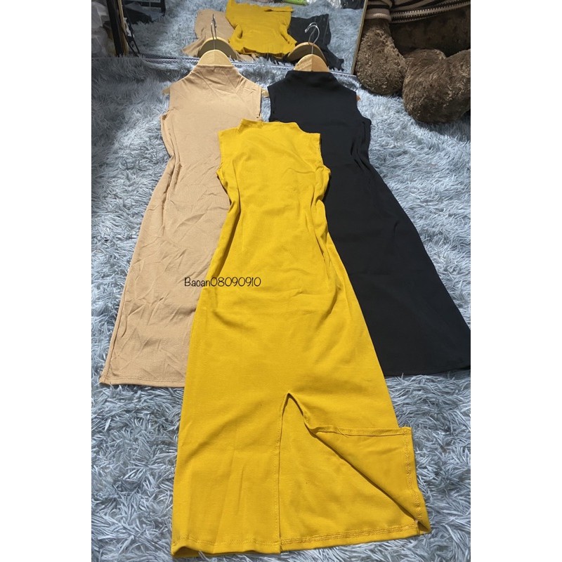 Đầm body chất Borip cổ cao 3 phân | BigBuy360 - bigbuy360.vn