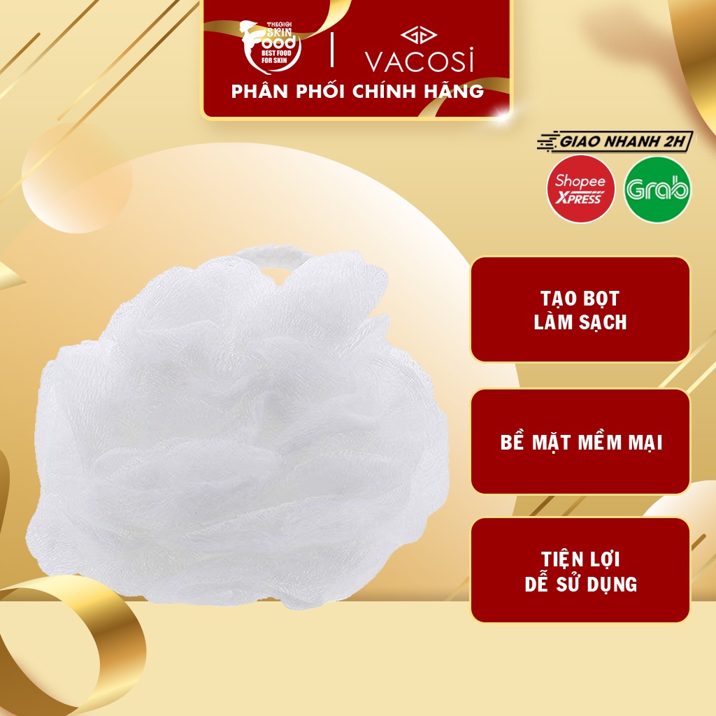 Bông Tắm Tạo Bọt Vacosi Plastic Bath Sponge - BP21