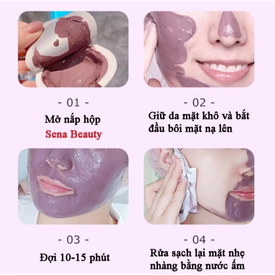 Mặt nạ Bùn Cà Tím EXGYAN dưỡng ẩm làm sạch lỗ chân lông kiểm soát dầu nhờn giảm mụn MINIGIRL MN7