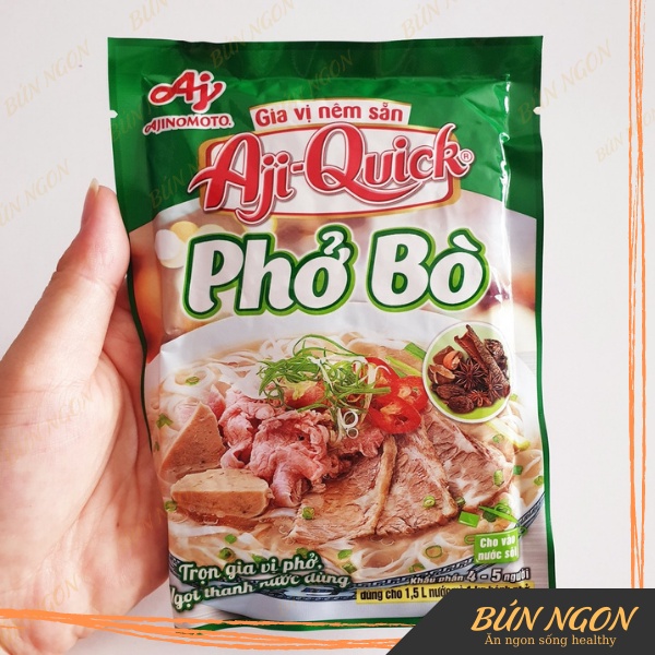 Gia Vị Nêm Sẵn Phở Bò Aji Quick gói 58g