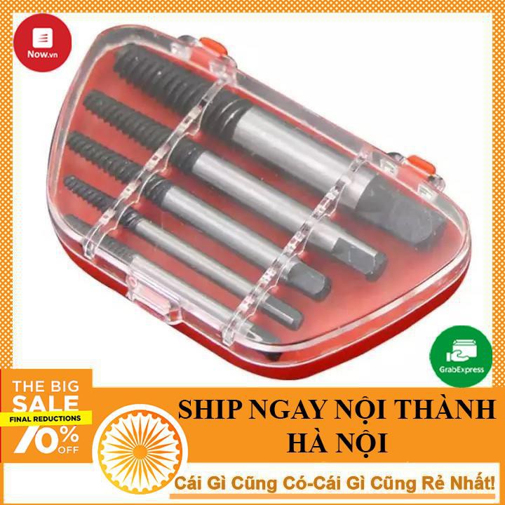 Bộ Tháo Bu Lông Ốc Vít-5 Mũi (Tháo Khoét Ốc Gẫy Trờn Ren) - NTHN