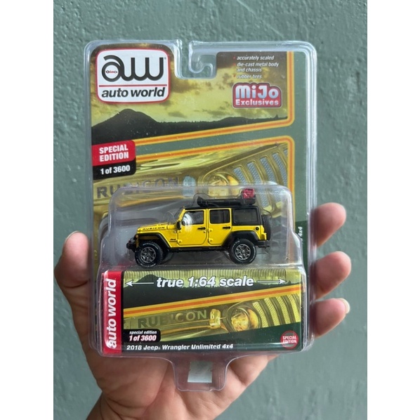 Auto World - 2018 Jeep Wrangler Unlimited 4x4 - Xe mô hình tỉ lệ 1/64