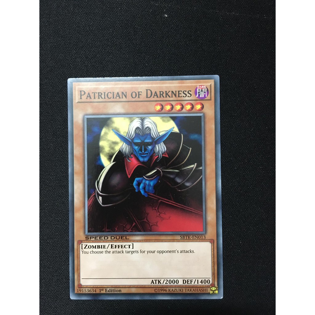 Bài yugioh speed duel - Patrician of Darkness - SBTK-EN013