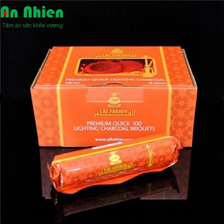 Lốc 10 Viên Than Hoạt Tính Đốt Trầm Hương Không Khói Cao Cấp