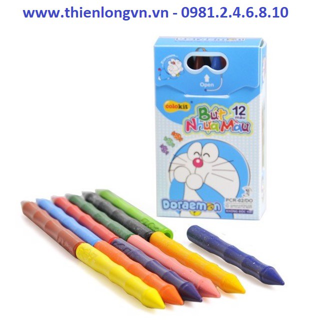 Bút nhựa 12 màu Colokit Doraemon PCR-02/DO