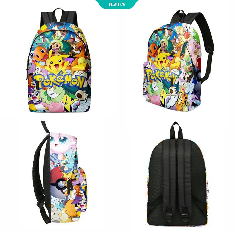 Ba Lô Đi Học / Du Lịch Sức Chứa Lớn Hình Pokemon Pikachu Charizard Hoạt Hình Quà Tặng Sinh Nhật Cho Bé Trai Bé Gái