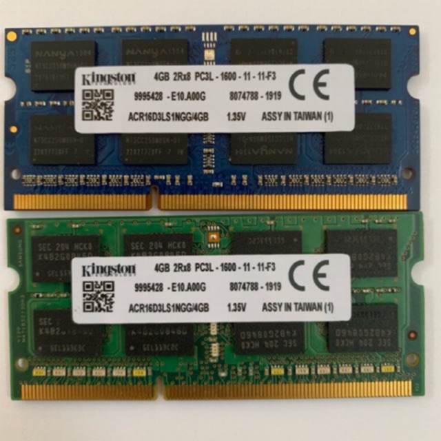 Ram Laptop DDR3L (PC3L) 8GB, 4GB Bus 1600 (Sam/Hynix/Kingston Bảo hành 36 Tháng) | WebRaoVat - webraovat.net.vn