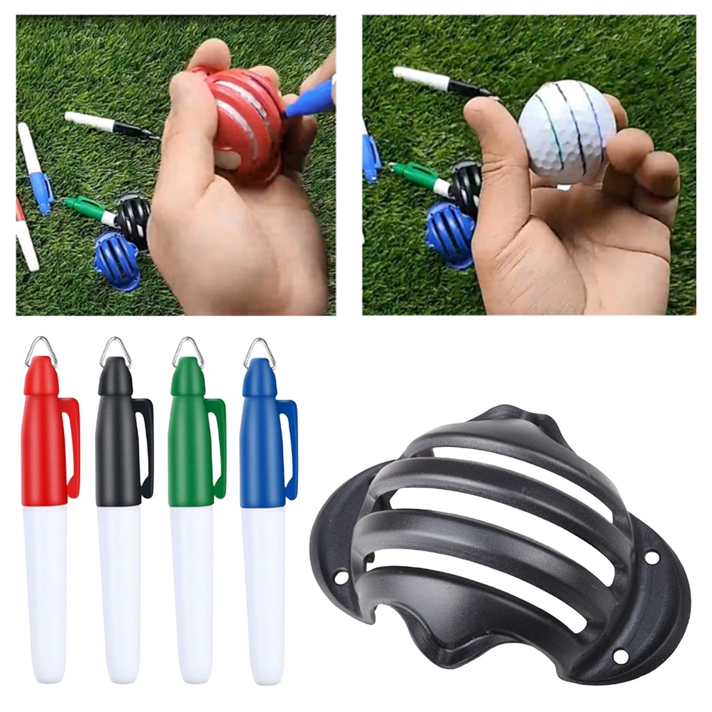 Bộ Bút Đánh Dấu Vị Trí Bóng Golf Kèm 4 Bút