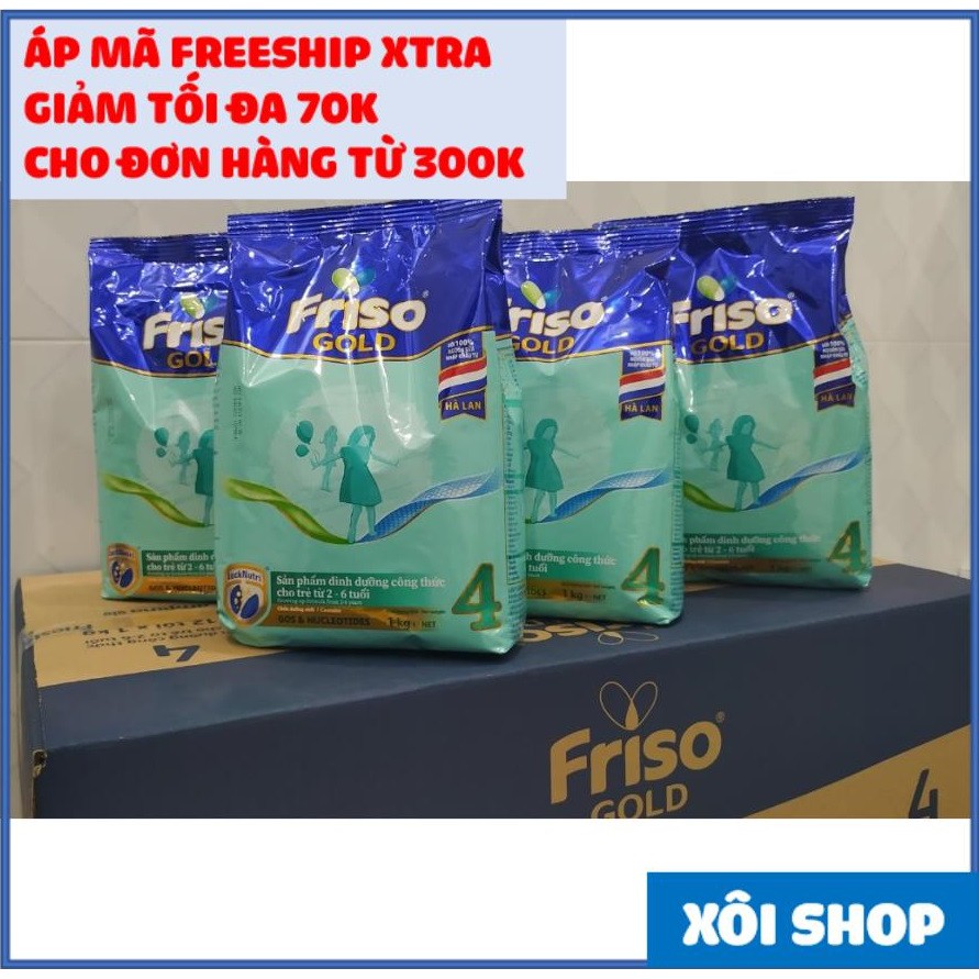 💥Freeship💥[COMBO 4 TÚI] SỮA FRISO GOLD 4 TÚI 1KG CẢI TIẾN