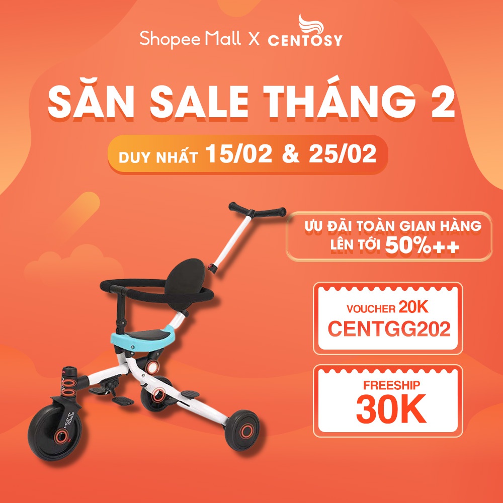 Xe Scooter, Chòi Chân,  Xe 3 Bánh, Xe Đẩy 5 In 1 Trẻ Em 1-5 Tuổi [Centosy - Scooter TF5-1]  - Centosy Miền Bắc