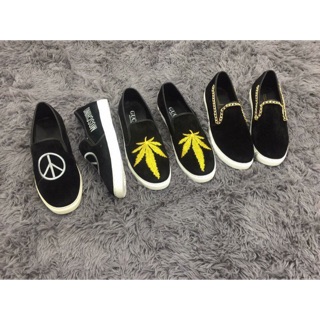 Giày slip on da lộn
