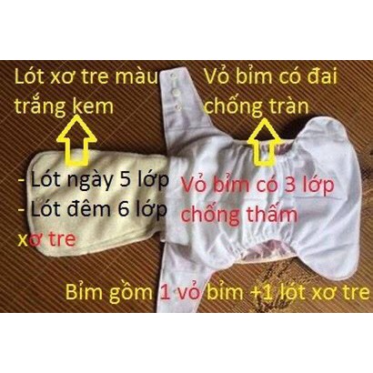 Bỉm tã vải goodmama siêu chống tràn size m L 3 đên 20kg