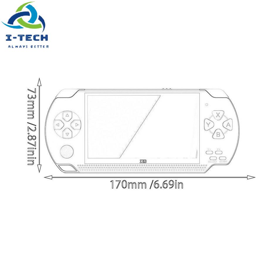 Máy Chơi Game Cầm Tay Mp5 Mp4 X6 Psp 8gb Màn Hình Máy Ảnh Tinh Tế