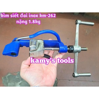 Kìm siết đai inox km-262 kamy tools, dụng cụ rút siết cảo căng dây đai inox tương tự s262 ybico