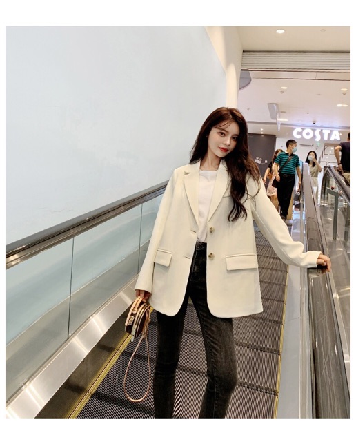 (Sẵn)(Mẫu mới) Áo khoác vest, áo blazer tay khuy trẻ trung hàng đẹp(kèm ảnh thật) | BigBuy360 - bigbuy360.vn