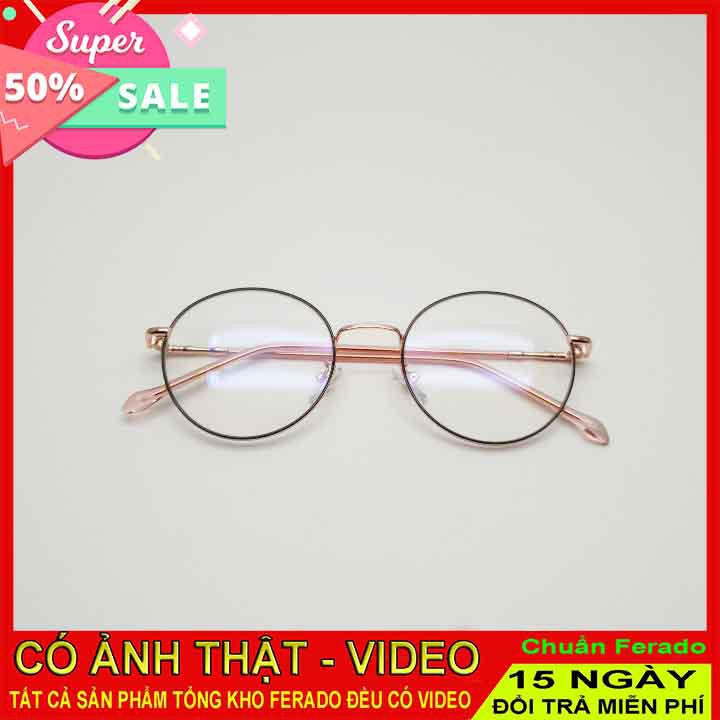 Gọng kính kim loại cận nam nữ